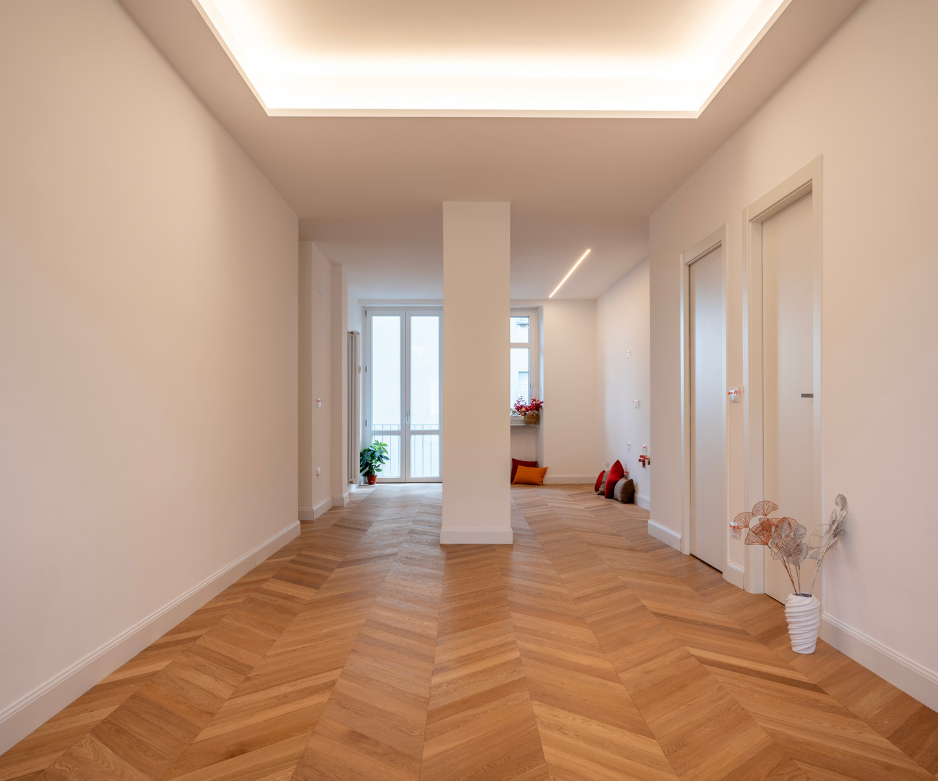 Torino Centro Storico: un quadrilocale e un bilocale nati da un intervento di frazionamento